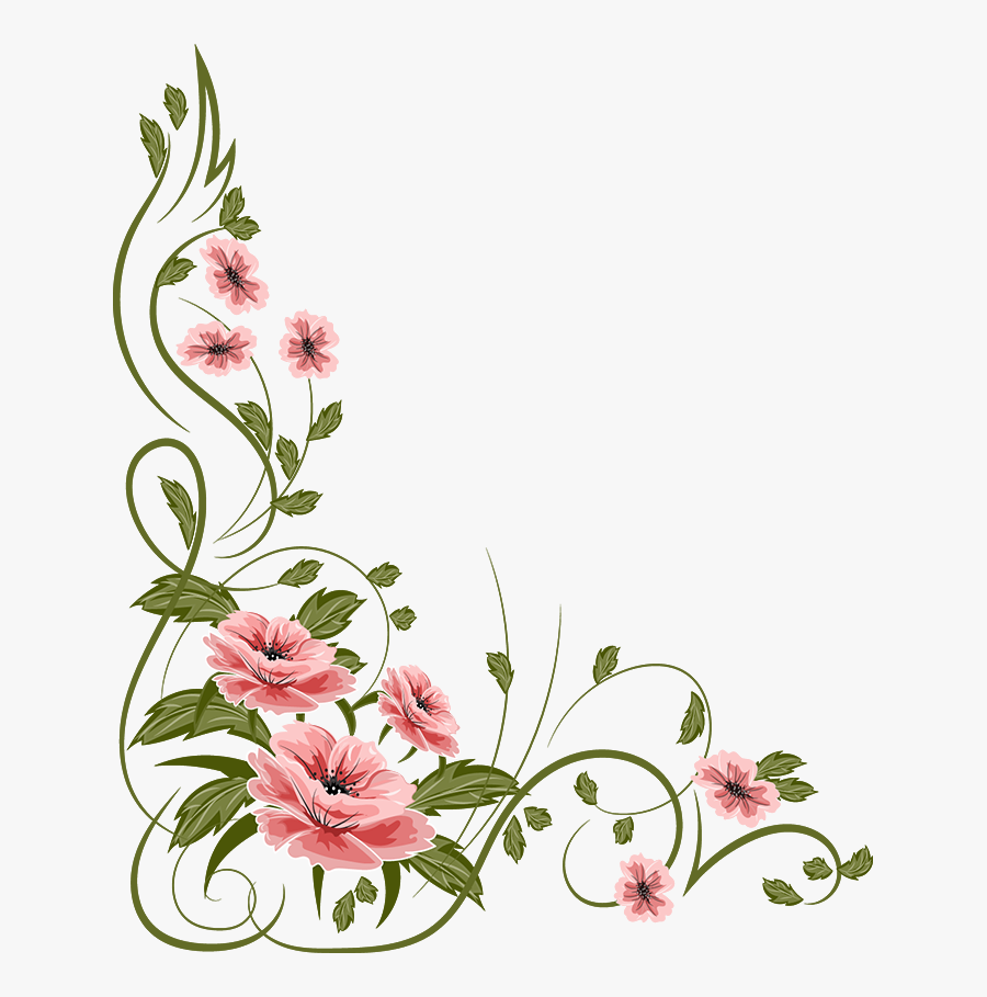 Flower Clipart Hand Painted - Vector Vintage Flower Png, Transparent Clipart