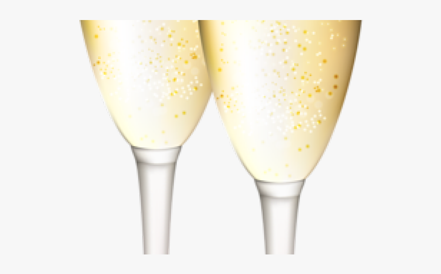 Champagne Stemware, Transparent Clipart