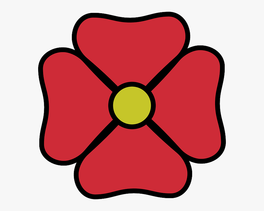 Free Vector Red Flower Clip Art - Red Flower Clipart, Transparent Clipart
