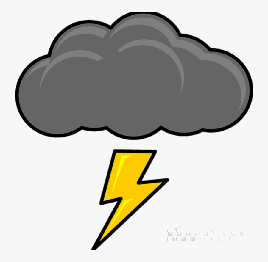 Lightning Cartoon Thunder Cloud Clipart Clip Art Transparent - Thunderstorm Clipart, Transparent Clipart
