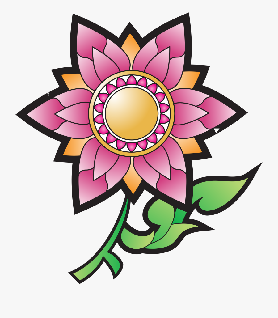 Drawing Flower Black And White Clip Art - Black And White Flowers To Paint Clipart, Transparent Clipart