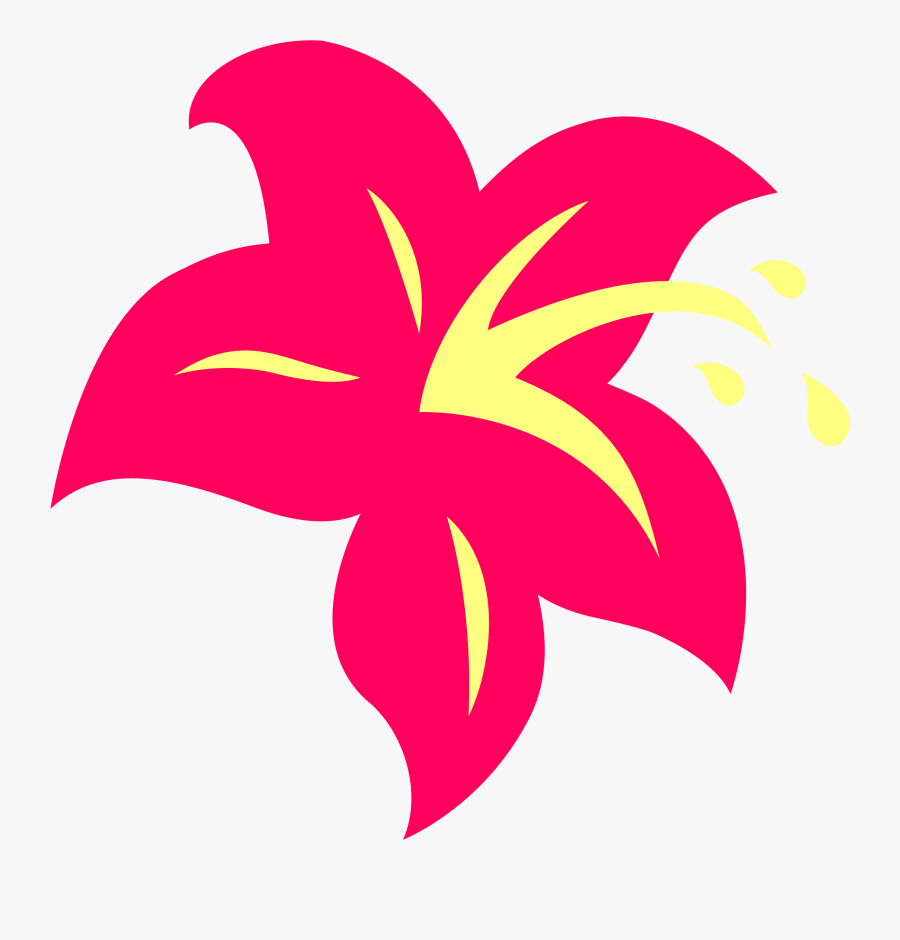 Transparent Hibiscus Clipart - Mlp Cutie Mark Flower, Transparent Clipart