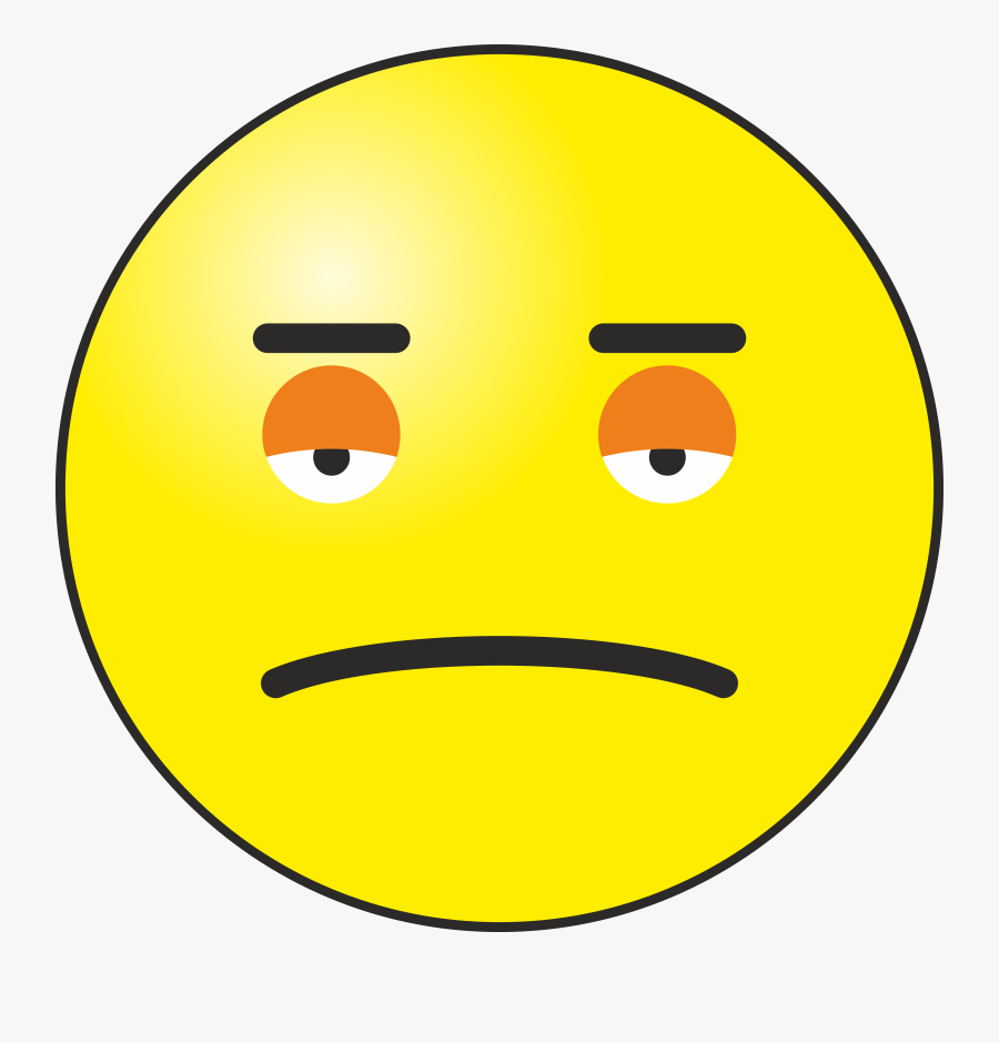 Big Sad Smiley - Sad Smiley, Transparent Clipart