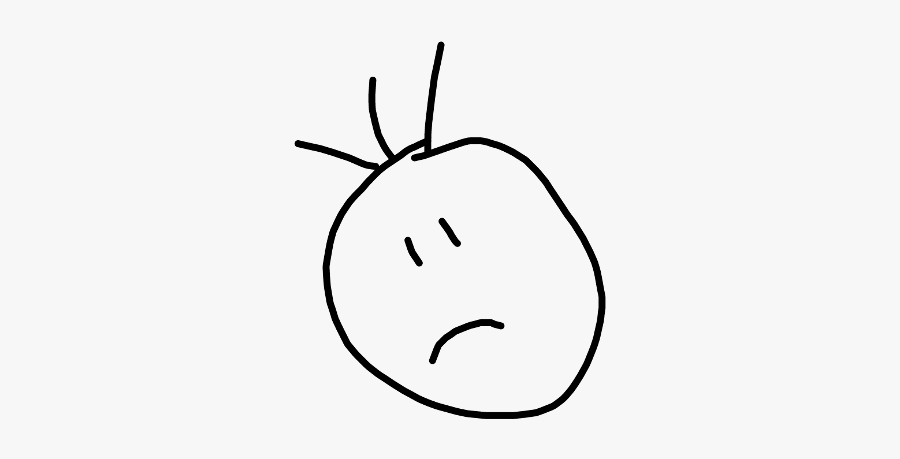 #sad #face #sadface #nothappy - Line Art, Transparent Clipart