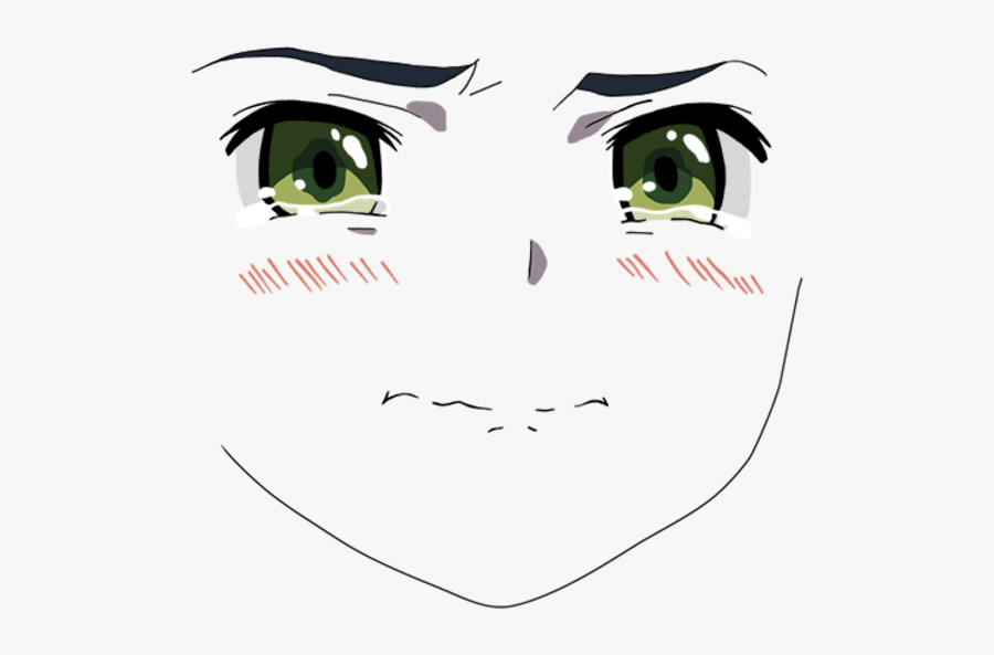 Face White Black Facial Expression Nose Smile Eye Line - Darling In The Franxx Ichigo Sad, Transparent Clipart