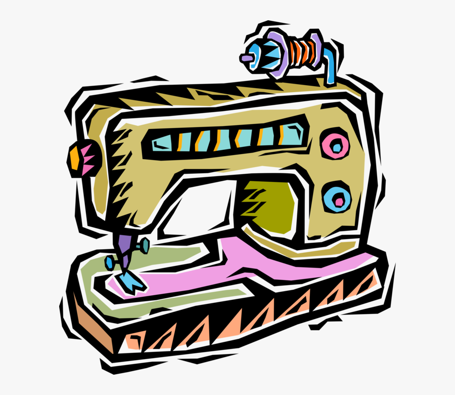 Transparent Sewing Stitches Png - Sewing Machine Clip Art, Transparent Clipart