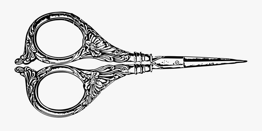 Fancy Scissors - Fancy Hair Cutting Scissors, Transparent Clipart