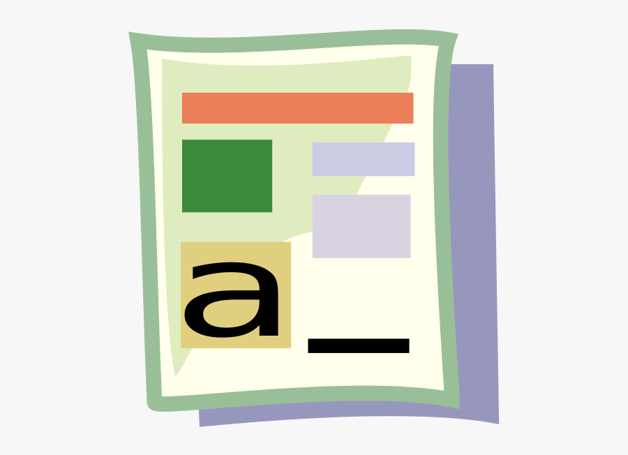 Word Processing Clip Art, Transparent Clipart