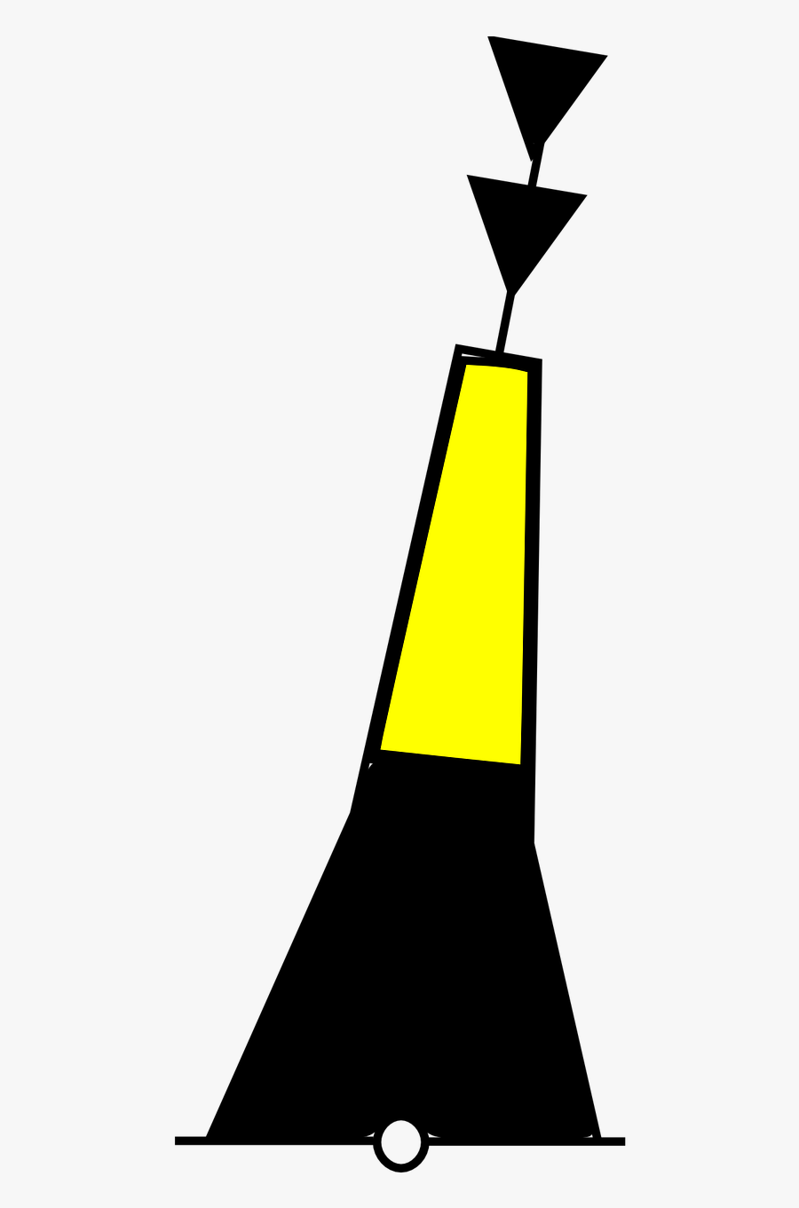 Cardinal Buoy South Svg Clip Arts - North Cardinal Buoy Icon, Transparent Clipart