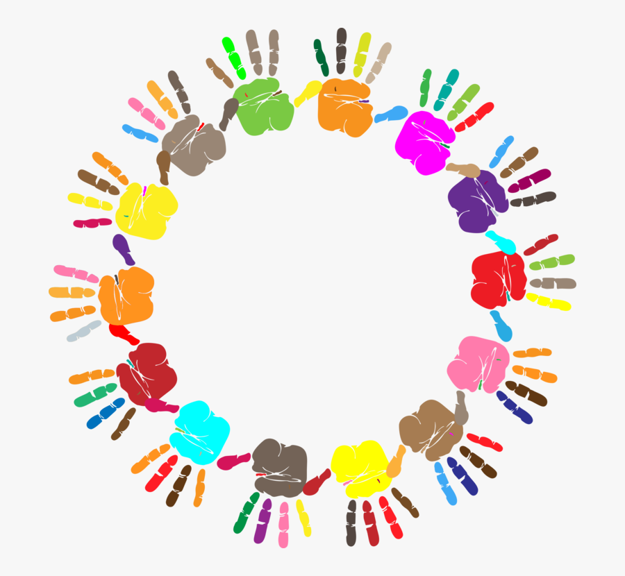 Food,artwork,line - Hands In Circle Png, Transparent Clipart