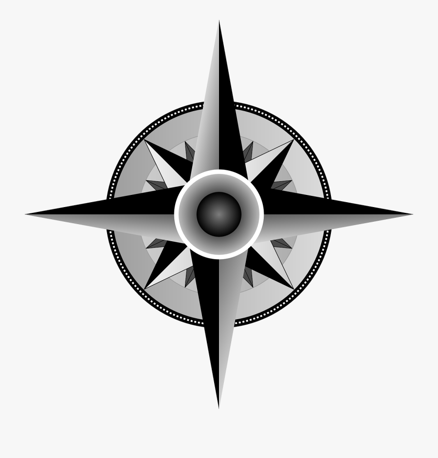 Compass Vector Art Clipart - Malayalam Direction Compass, Transparent Clipart
