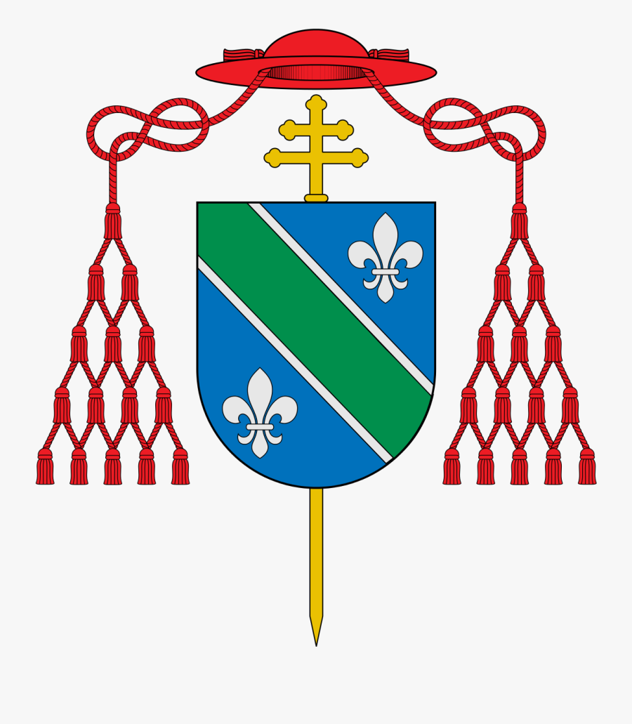Blazon Coat Almo Arms Capranica Cardinal Of Clipart - Archbishop John Carroll Coat Of Arms, Transparent Clipart