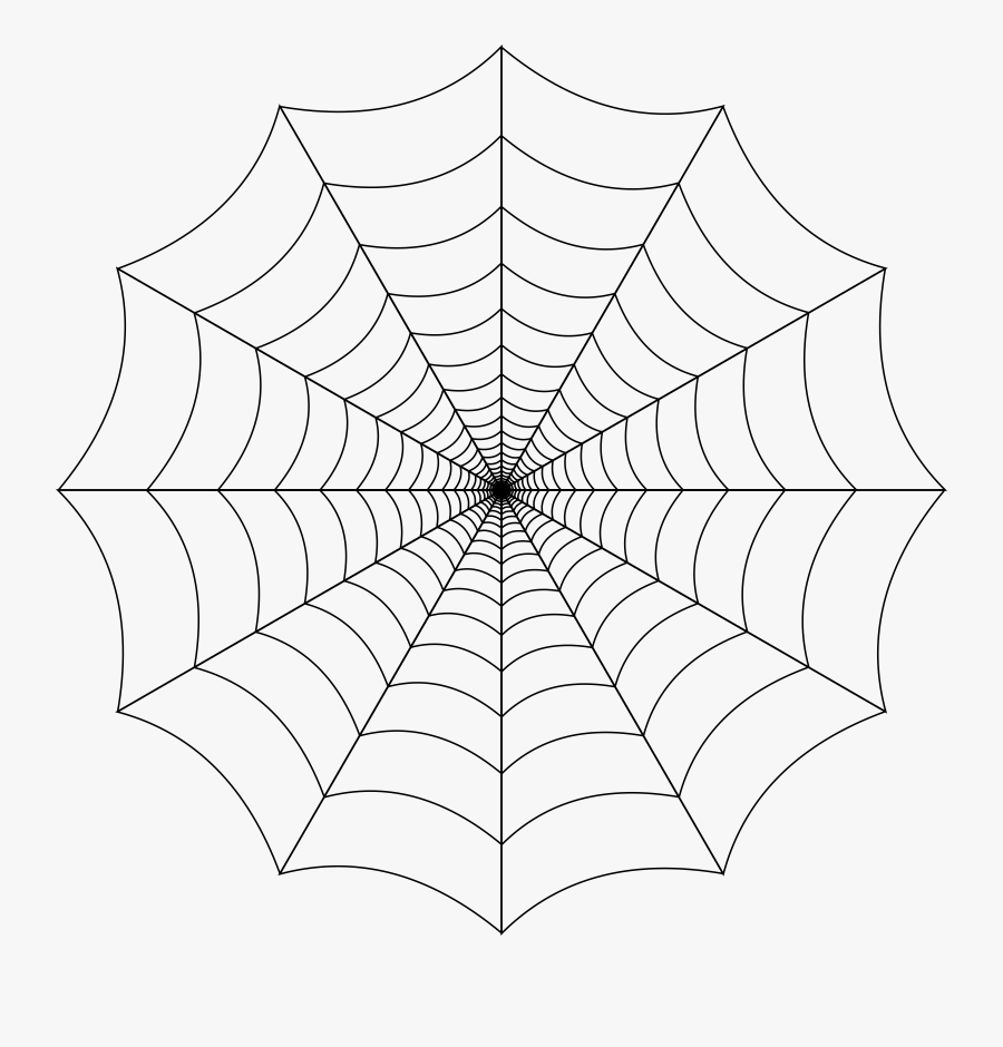 Spider Web Clip Art - Transparent Background Spider Web Png, Transparent Clipart