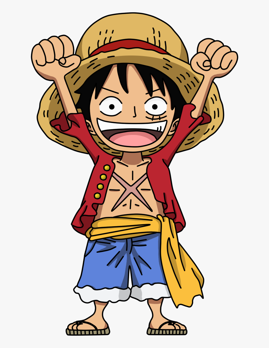One Piece Luffy Chibi Png, Transparent Clipart
