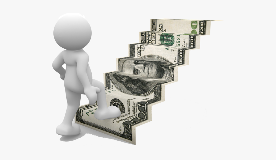 United Money Into Bill Dollar Factoring Folded - 100 Us Dollar, Transparent Clipart