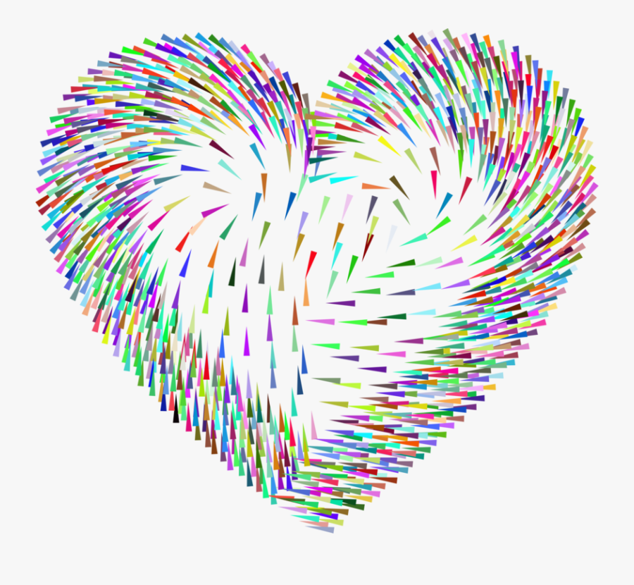 Transparent Microsoft Word Clipart - Colorful Heart Background Png, Transparent Clipart