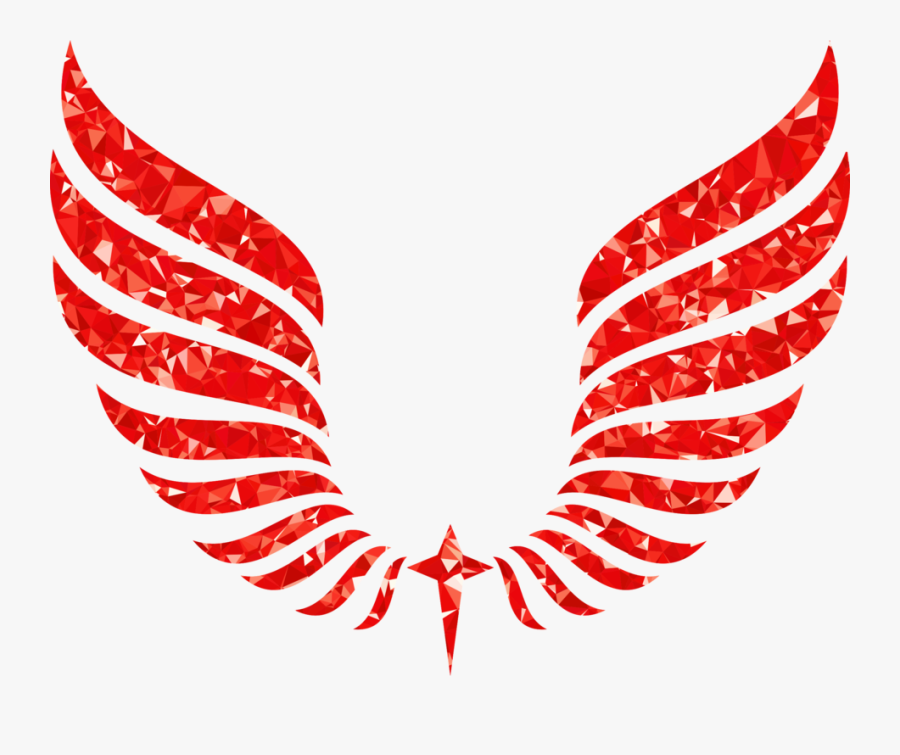 Line,wing,red - Red Wings Png Hd, Transparent Clipart