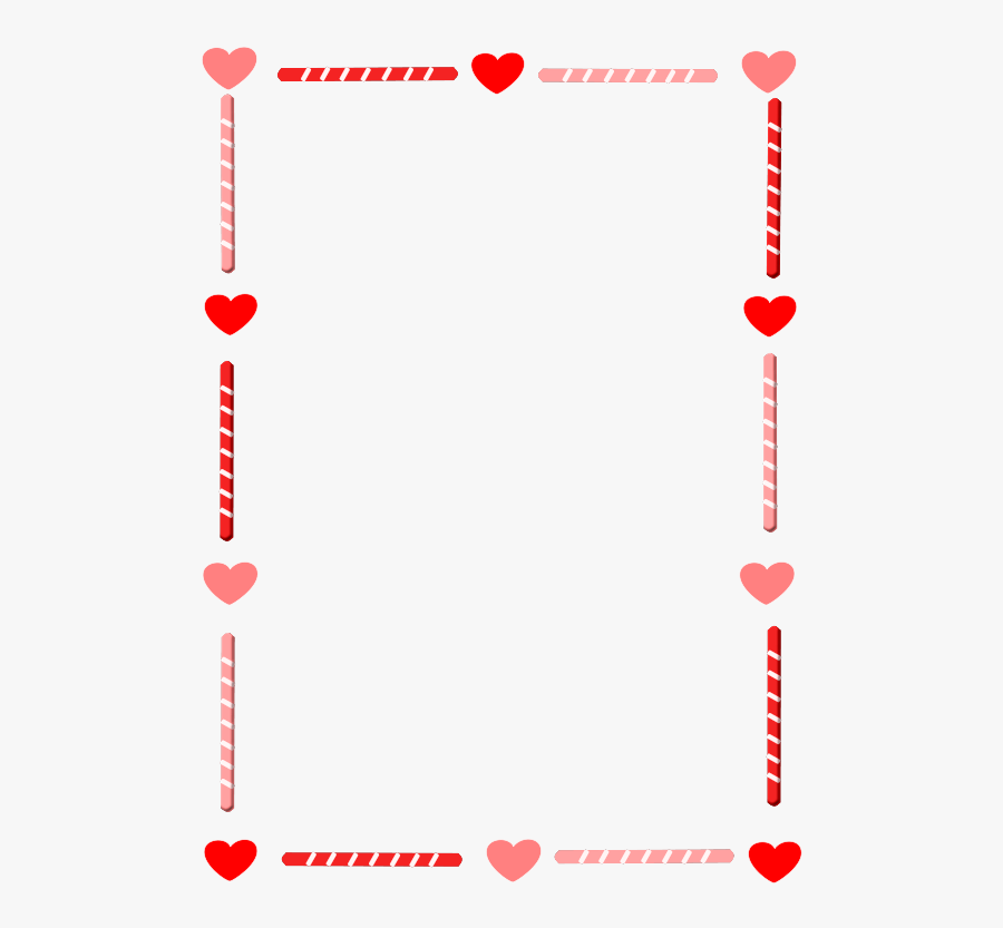 Valentines Day Border Clip Art, Transparent Clipart