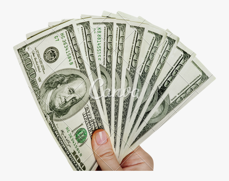 Clip Art Hand Holding Money - Money Giveaway, Transparent Clipart