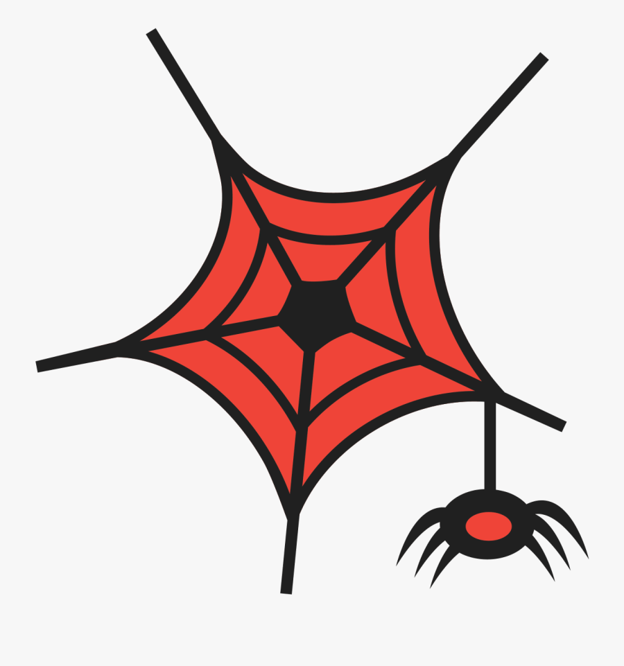 Spider Red Web Png Transparent, Transparent Clipart