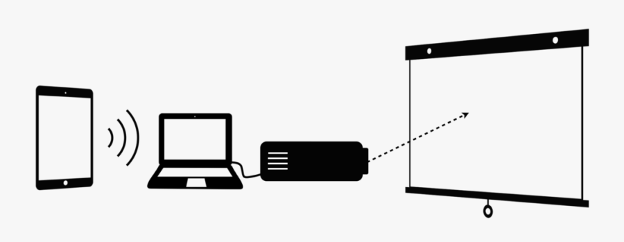 10 Ways To Display Your Ipad On A Projector Screen - Data Show Projector Png, Transparent Clipart