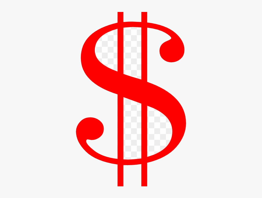 Bill Clipart Red Dollar Sign Transparent Free Png - Red Dollar Sign Png, Transparent Clipart