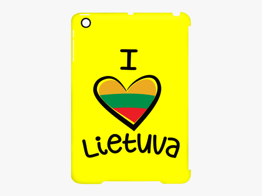 I Love Lietuva Mini Clip Ipad Case, Transparent Clipart
