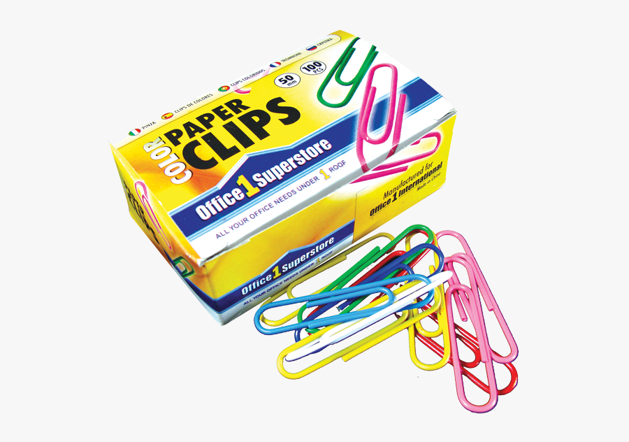 Transparent Office Supplies Clipart - Paper Clip 1 Box, Transparent Clipart