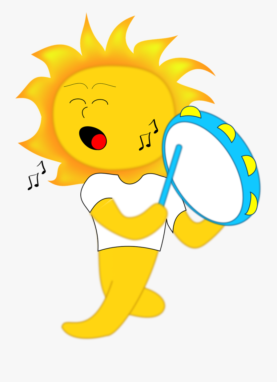 Sun Drum Playing Walking Fun Png Image - Sun Dance Clip Art, Transparent Clipart