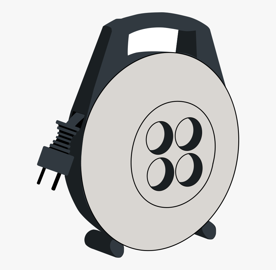 Small Cable Drum - Extension Cord, Transparent Clipart