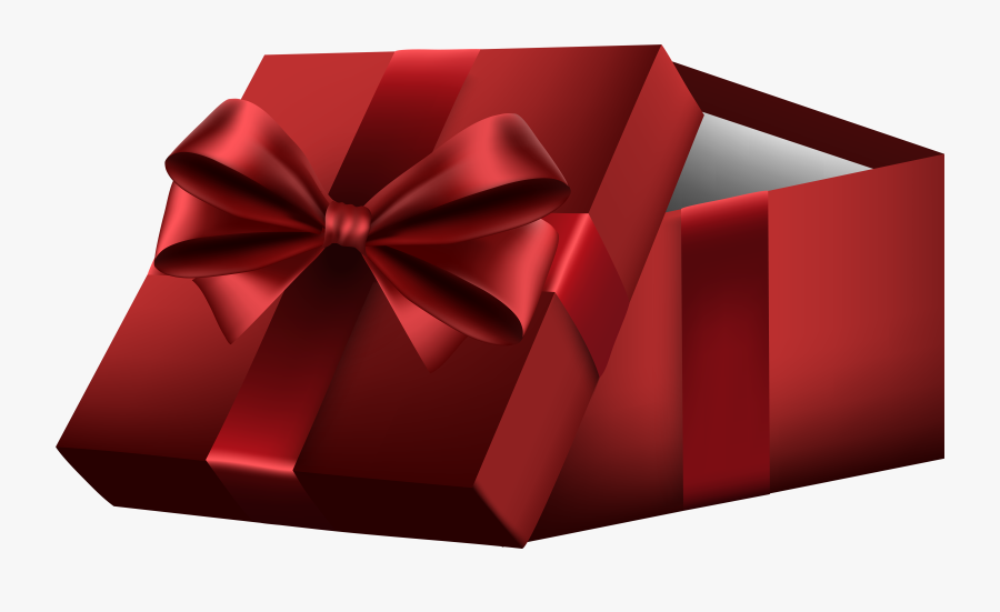 Gift Box Paper Clip Art - Red Gift Box Png, Transparent Clipart