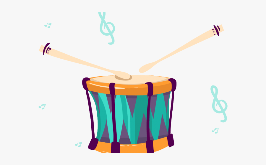 Instrument Clipart Hand Drum - Cartoon Musical Instruments Png, Transparent Clipart