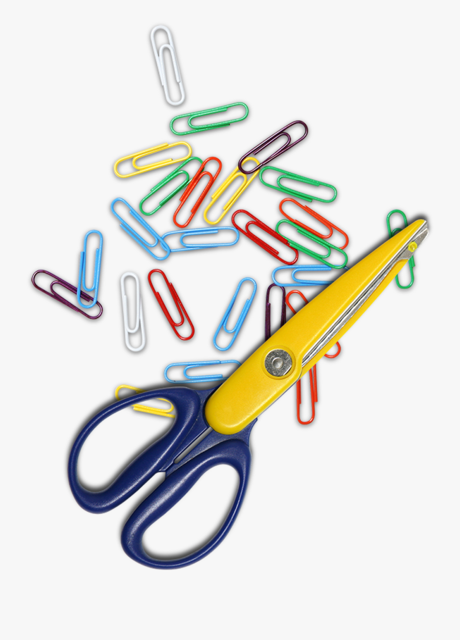 Paper Clip Pin - Scissors And Paper Clip, Transparent Clipart