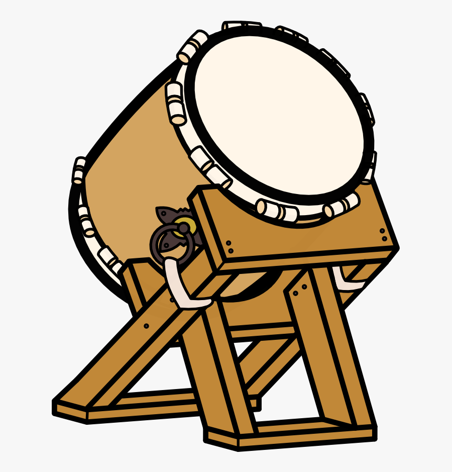 Drums Clipart Drum Indian - Taiko Japanese Instrument Drawing, Transparent Clipart