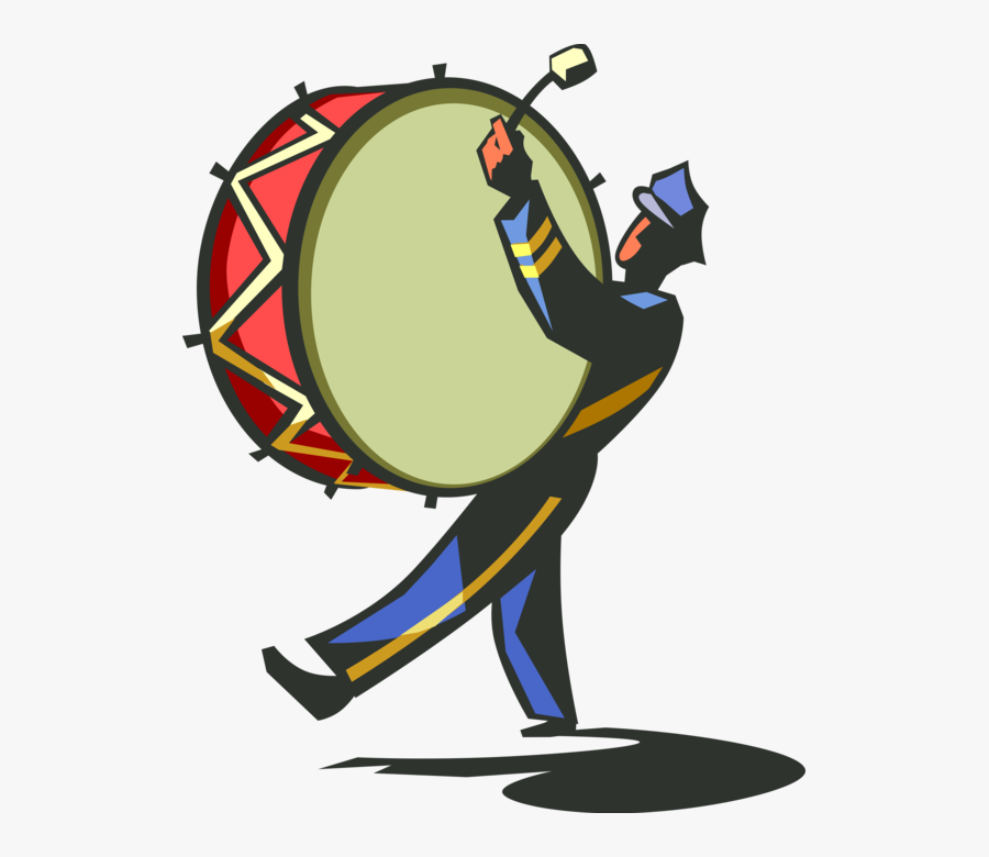 Transparent Drums Clipart - Marching Band Drummer Clipart, Transparent Clipart