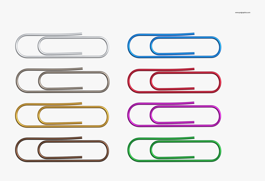 Colorful Paper Clips Png Parallel- - Paper Clip Png Colorful, Transparent Clipart