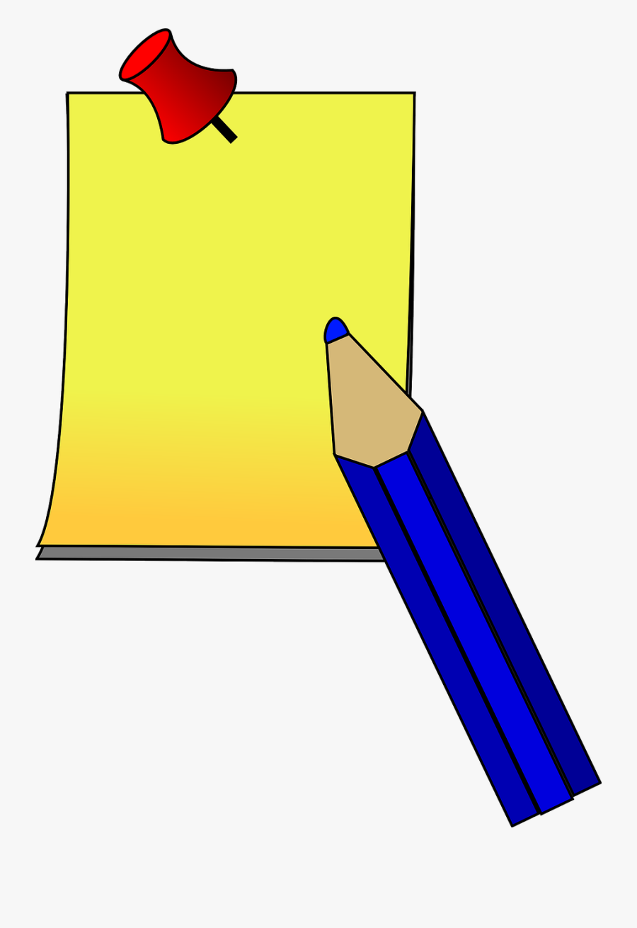 Transparent Paper Clip Art Png - Post It Note Animated, Transparent Clipart