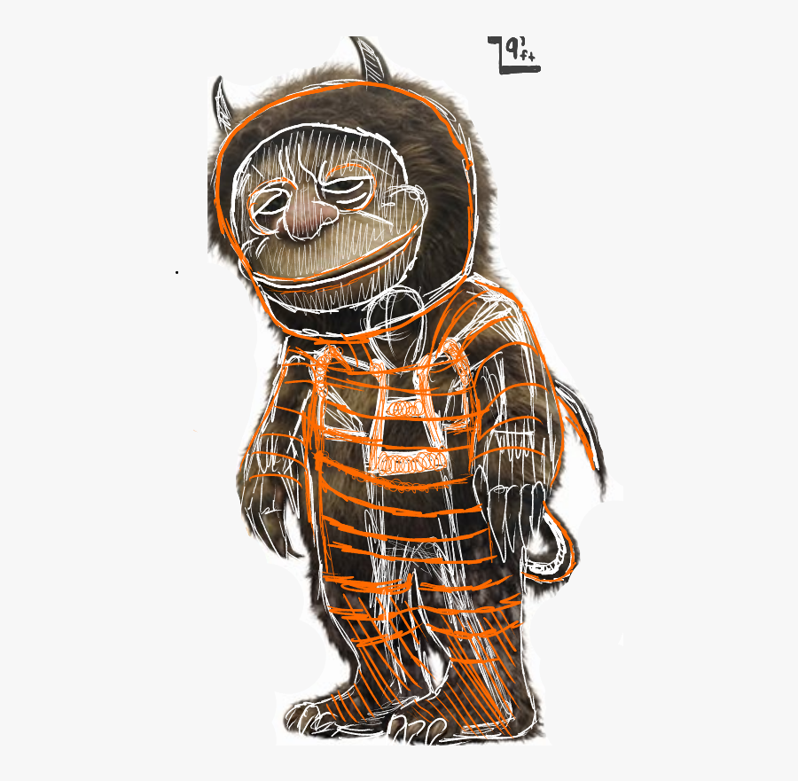 Where The Wild Things Are Drawing Youtube - Carol Where The Wild Things Are Book, Transparent Clipart