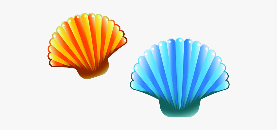 Clip Art Seashell Cartoon Image - Seashell Cartoon Png, Transparent Clipart
