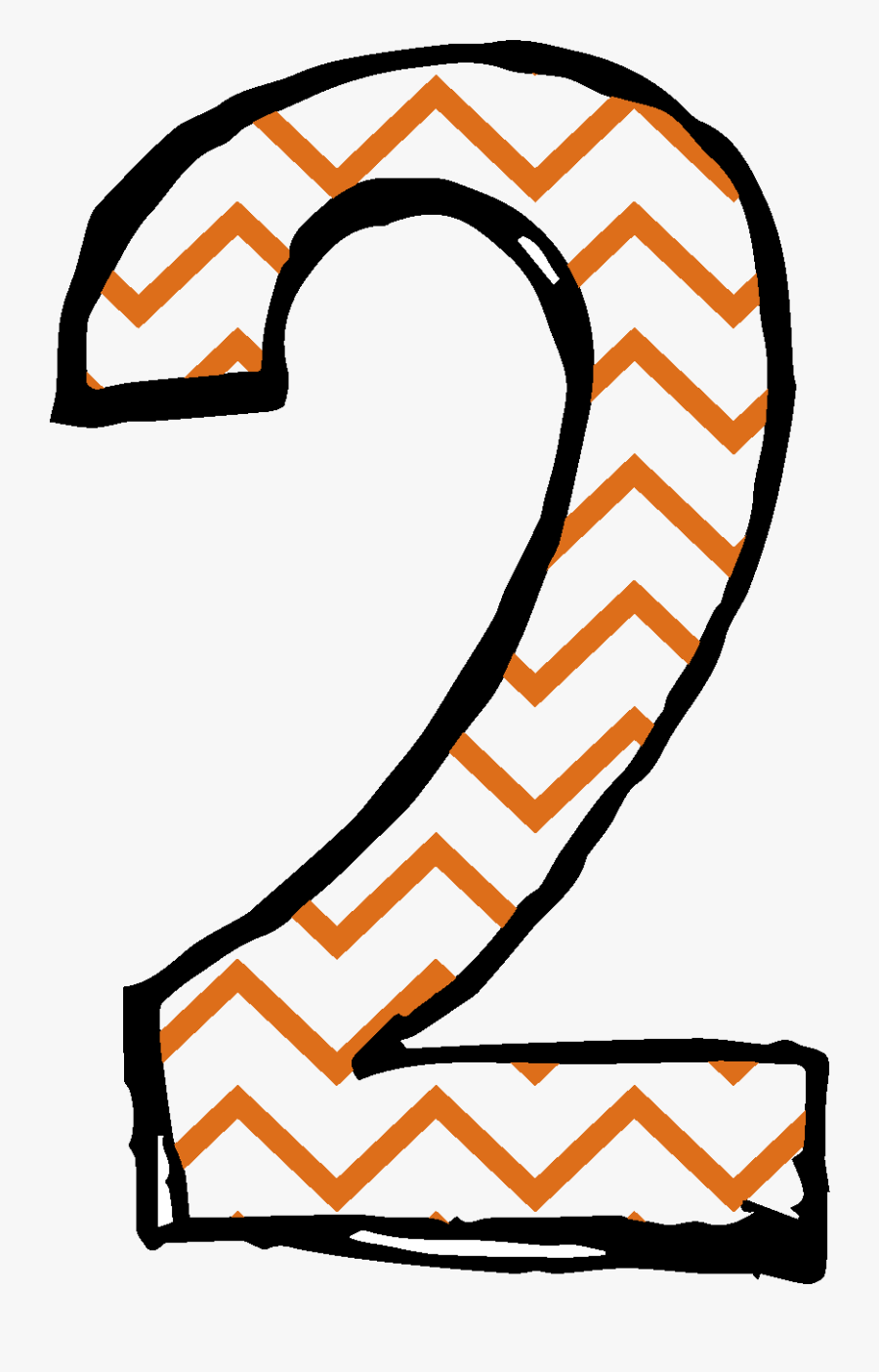 Cute Number 2 Png, Transparent Clipart