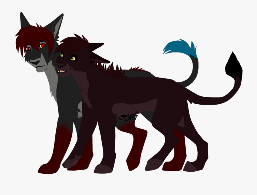 Black Cat Whiskers Demon Canidae - Wolf, Transparent Clipart