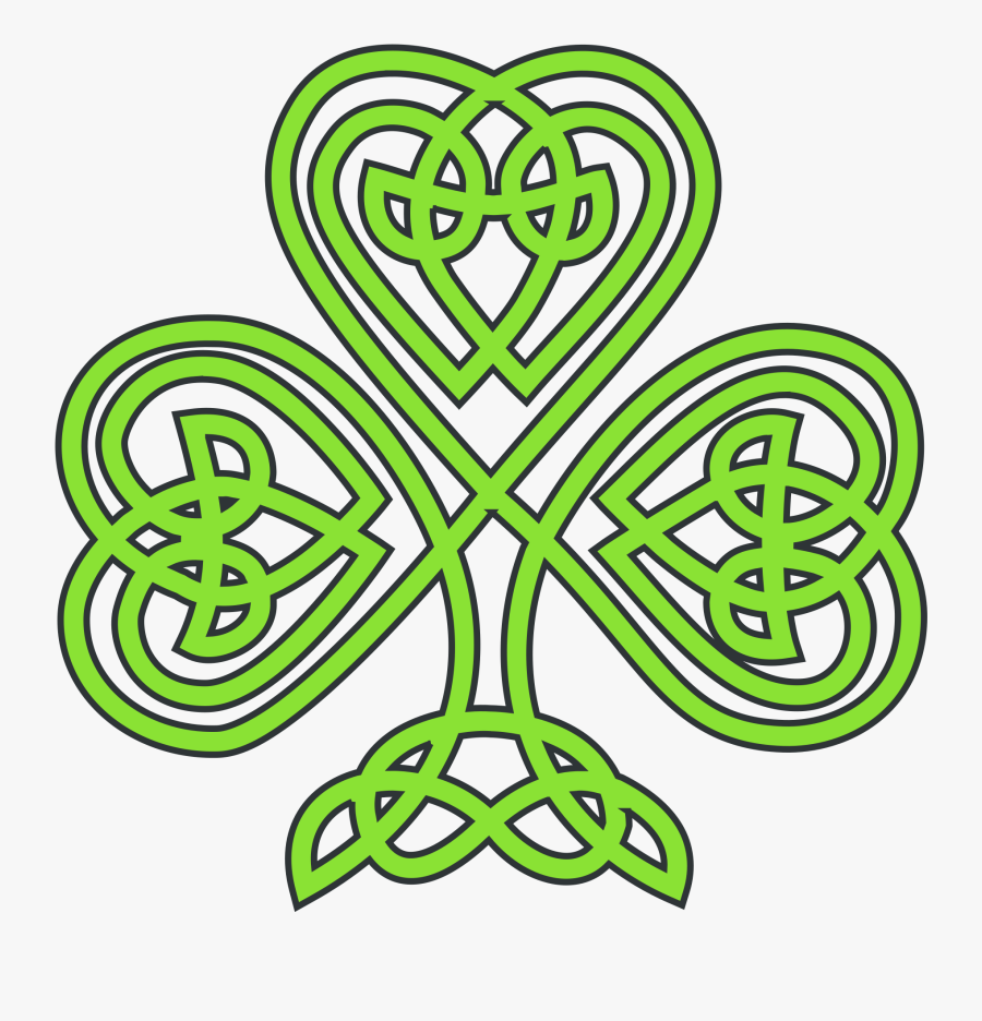 Three Leaf Clover Clipart At Getdrawings - St Patricks Day Celtic, Transparent Clipart