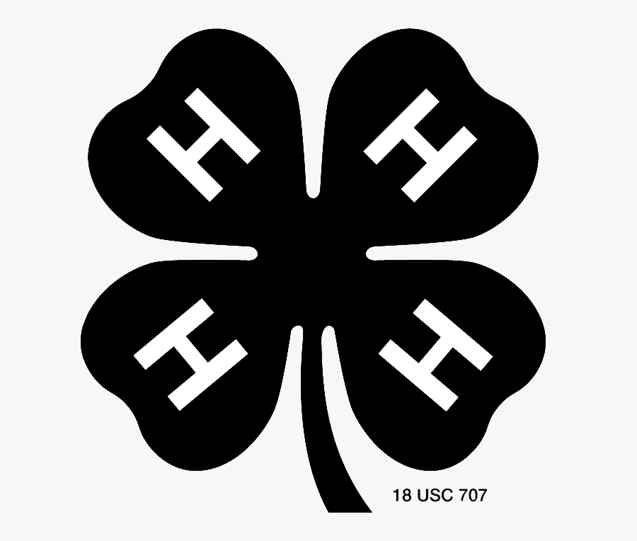 Logos Spokane County - 4 H Clover Silhouette, Transparent Clipart