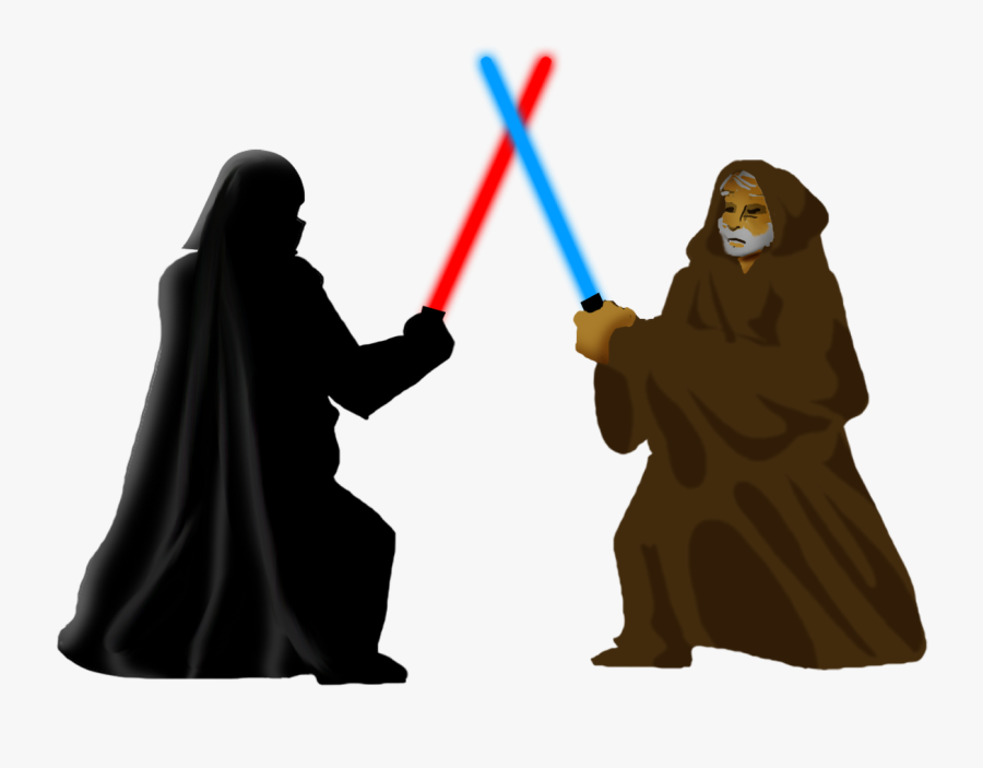 Darth Vader Y Obi Wan Png, Transparent Clipart
