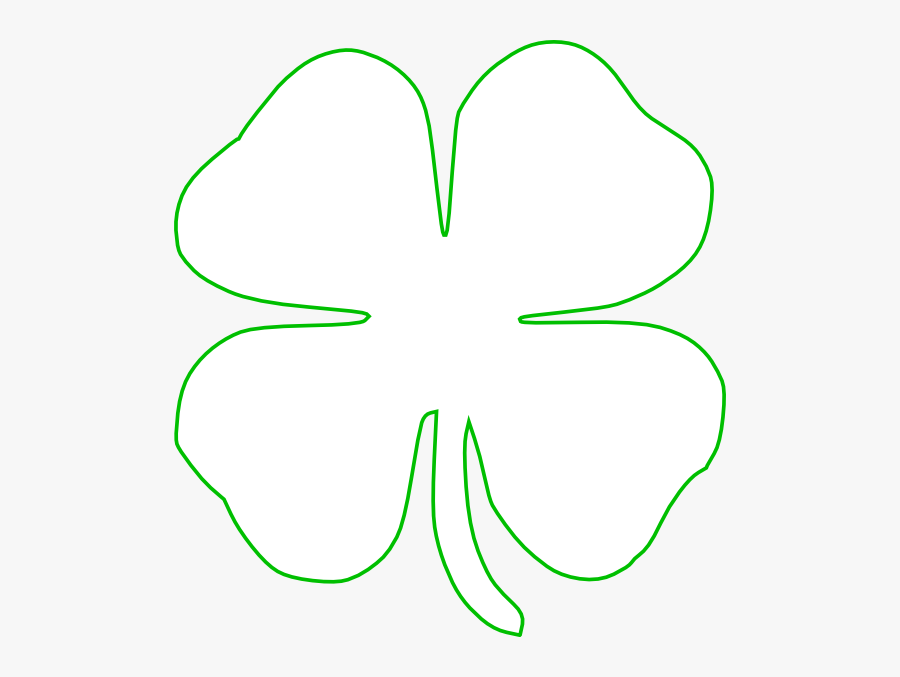 White Green Shamrock Clip Art - Green Shamrock Background Large, Transparent Clipart
