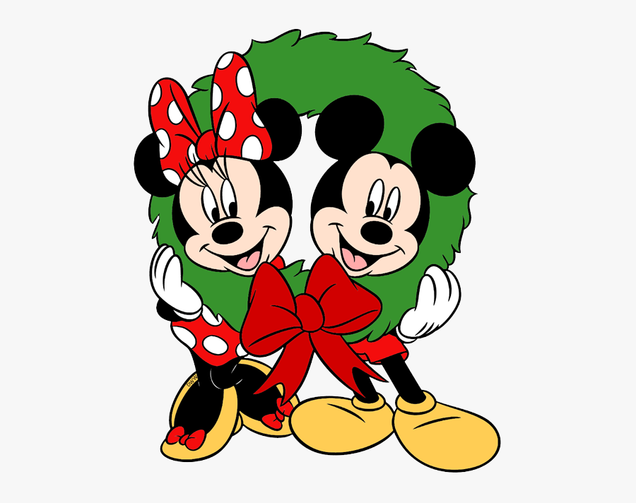 Mickey And Minnie Christmas Clipart, Transparent Clipart
