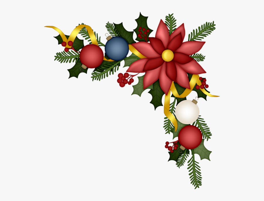 Christmas Corner Border Clipart Free , Transparent - Transparent Christmas Corner Border, Transparent Clipart