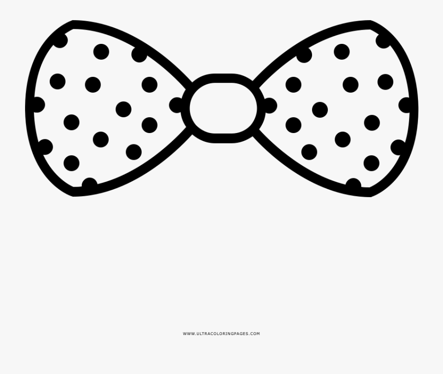 Transparent Polka Dot Bow Tie Clipart - Corbata De Moño Dibujo, Transparent Clipart