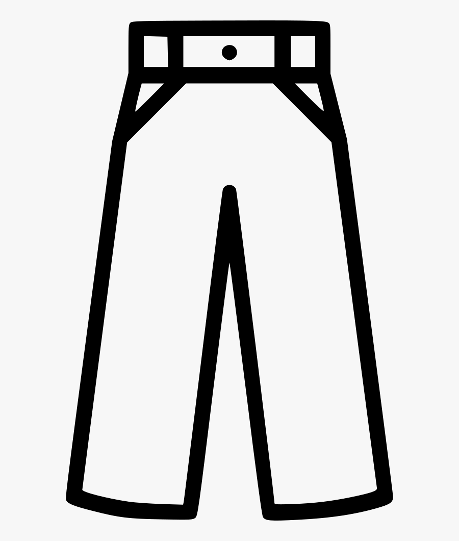 Cloth Dressing Fashion Men Pants Png Icon - Jeans Clip Art Black And White, Transparent Clipart