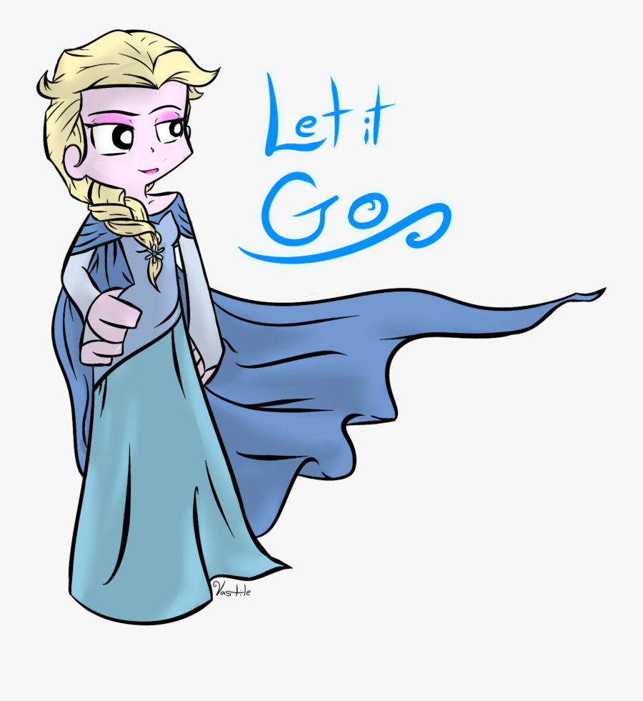 Elsa In Panty & Stocking Style - Cartoon, Transparent Clipart